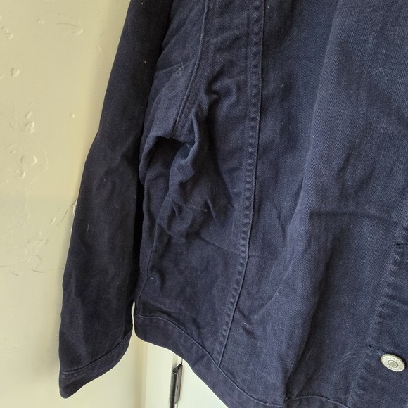 Womens CJ Banks Christopher & Banks Blue Purple denim jacket Size X Western - Picture 6 of 9